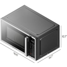 Load image into Gallery viewer, Chefman Countertop Microwave Oven 0.9 Cu. Ft. Digital Stainless Steel Microwave 900 Watt with 6 Presets, Eco Mode, Mute Option, Memory Function, Child Safety Lock, Kitchen, Home, Dorm Essentials
