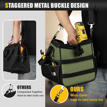 Load image into Gallery viewer, UUP Heavy Duty Tool Bag 15-Inch, 16-Pocket Portable Soft Tool Box Organizer Storage, Handle Tactical Carry Tote Empty Toolbox with Large Zipper, Men Stocking Stuffer, Father Day Dad Mechanic Gift
