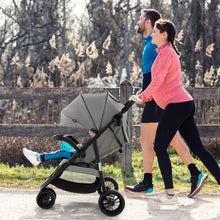 Load image into Gallery viewer, BABY JOY Jogging Stroller, Jogger Travel System with 5-Point Safety Harness, Adjustable Canopy/Backrest/Footrest, Storage Basket &amp; Pocket, Lightweight Baby Stroller for Newborn Toddlers (Gray)
