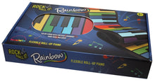 Load image into Gallery viewer, MUKIKIM Rock and Roll It - The Original Rainbow Piano. Roll Up Flexible Piano Keyboard for Kids / Beginners. Portable 49 Keys Silicone Piano Pad. Play-by-Color Songbook Included!
