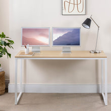 Load image into Gallery viewer, ZINUS Jennifer 55 Inch White Frame Desk, Computer Workstation, Office Desk, Dining Table, Easy Assembly, Natural
