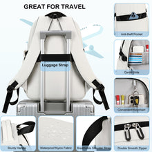 Load image into Gallery viewer, College Backpack Laptop Backpacks 15.6 Inch for Men Women Elementary Middle High School Book Bag For Teens Girls Boys Student Anti Theft Travel Daypack Large Bookbags-Beige
