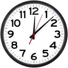 Load image into Gallery viewer, The Ultimate Wall Clock, 14&quot; Atomic Wall Clock, Black, Easy to Read, Perfect for Home, Office, School, Indoor/Outdoor…
