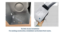 Load image into Gallery viewer, Tech Drive Bathroom Fan with Light 50 CFM 1.0Sone No Attic Access Needed Installation,Very Quiet Bath Ventilation and Exhaust Fan with LED Light 4000K 600LM, 4inch Duct
