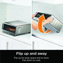 Load image into Gallery viewer, Ninja Flip Toaster Oven&amp;Air Fryer, 8-in-1 Functionality, Flip Up&amp;Away Capability for Storage Space, LargeCapacity, Air Fry Basket, SheetPan, Wire Rack&amp;Removable Crumb Tray, Stainless,1800 watts, SP151
