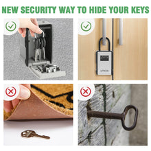 Load image into Gallery viewer, Key Lock Box, UPXON Extra Large Key Storage Box with Resettable Code, 4 Digit Combination Lock Box for Car Keys, House Keys, Weatherproof Wall Mount Key Box for Home, Hotels, Airbnb, Schools 1 Pack
