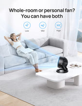 Load image into Gallery viewer, Dreo Fan for Bedroom, 12 Inches, 70ft Powerful Airflow, 28db Quiet Table Air Circulator Fans for Whole Room, 120° Adjustable Tilt, 3 Speeds, Desktop Fan for Home, Office, Kitchen
