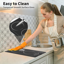 Load image into Gallery viewer, VBGK 2 burner Induction cooktop,110V 2300W double burner hot plate with LED Touch Screen, 9 Power Levels, Kids Lock &amp; Timer, Overheat Protection, knob and touch control Double Induction Cooktop
