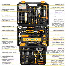 Load image into Gallery viewer, Tool Kit Box Drill Set：DEKOPRO Home Mechanic Toolbox with 12V Power Cordless Drill Hand Repair Tools Sets Combo Kits Storage Organizer Drawer Case for Men

