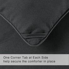 Load image into Gallery viewer, COHOME All Season King Size Comforter - Winter Warm Down Alternative Comforter - Quilted Duvet Insert with Corner Tabs - Premium 2100 Series Luxury Soft Hotel Comforter - Reversible - Dark Grey
