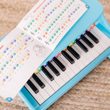 Load image into Gallery viewer, Melissa &amp; Doug Learn-to-Play Piano With 25 Keys and Color-Coded Songbook - Blue - Toy Piano For Baby, Kids Piano Toy, Toddler Piano Toys For Ages 4+
