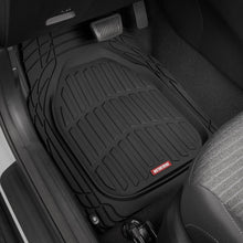 Load image into Gallery viewer, Motor Trend FlexTough Floor Mats for Cars, Deep Dish All-Weather Mats, Waterproof Trim-To Fit Automotive Floor Mats for Cars Trucks SUV, Universal Floor Liner Car Accessories, Black, Full Set
