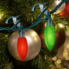 Load image into Gallery viewer, Noma 67 Ft 100 Multi-Color Bulbs Quick-Clip LED String Lights Christmas Decoration Indoor Outdoor Holiday Display, Green Wire
