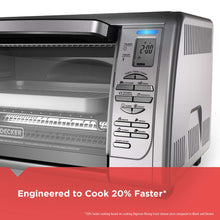 Load image into Gallery viewer, Black+Decker Countertop Convection Toaster Oven, 8 One-touch Cooking Functions, Stainless Steel
