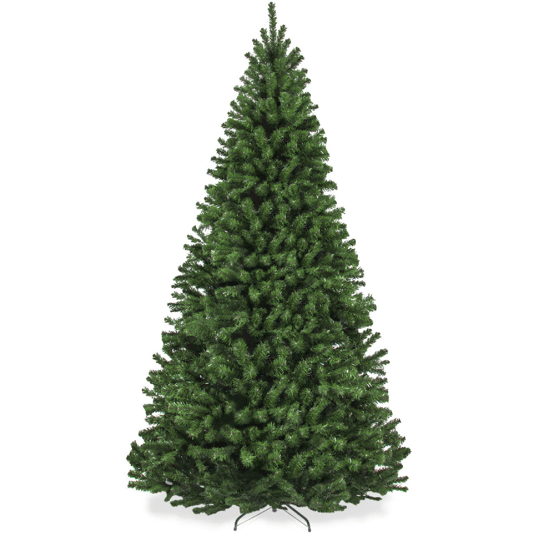 Best Choice Products Artificial Christmas Tree, 9ft Premium Unlit Realistic Spruce Holiday Décor w/Dense Branches, Easy Assembly, Metal Base