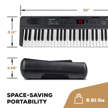 Load image into Gallery viewer, Alesis Melody 61 MK4 Keyboard Piano for Beginners with 61 Keys Speakers, Tablet/Sheet Music Stand, 300 Sounds and Music Lessons
