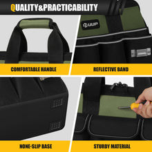 Load image into Gallery viewer, UUP Heavy Duty Tool Bag 15-Inch, 16-Pocket Portable Soft Tool Box Organizer Storage, Handle Tactical Carry Tote Empty Toolbox with Large Zipper, Men Stocking Stuffer, Father Day Dad Mechanic Gift
