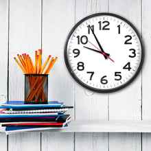 Load image into Gallery viewer, The Ultimate Wall Clock, 14&quot; Atomic Wall Clock, Black, Easy to Read, Perfect for Home, Office, School, Indoor/Outdoor…

