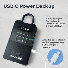 Load image into Gallery viewer, MojoBox, Digital Lockbox, Bluetooth Key Lockbox, iOS/Android App Remotely Generates Offline Access Codes for 1 Time Use, Temporary Use, Permanent Use, and Exact Dates/Times Without Internet
