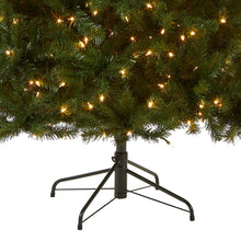 Load image into Gallery viewer, National Tree Company Pre-Lit Artificial Christmas Tree, Green, North Valley Spruce, White Lights, Includes Stand, 7 Feet
