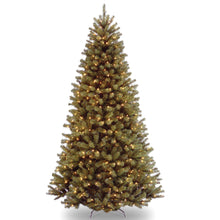 Load image into Gallery viewer, National Tree Company Pre-Lit Artificial Full Christmas Tree, Green, North Valley Spruce, White Lights, Includes Stand, 6.5 Feet
