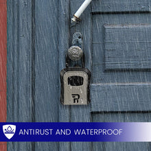 Load image into Gallery viewer, Lock Box for Keys with Code - Realtor Spare Key Lockbox Outdoor - Combination Key Hiders to Hide a Key Outside - Rudy Run Key Safe Storage Lock Box
