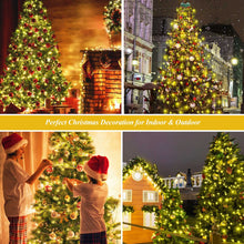Load image into Gallery viewer, aneeway Christmas Tree Lights, 400 LED Christmas Lights with 8 Light Modes &amp; Memory Function, 6.6FT x 16 String Lights with Timing Function &amp; Remote Control for Christmas Decorations - Warm White
