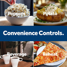 Load image into Gallery viewer, GE GCST07N1WSS Microwave Oven, 700-watt 6 Auto Cooking Settings, Kitchen Essentials for The Countertop, Dorm Room or Apartment, Child-Lock Technology 0.7 Cu. Ft, Stainless Steel
