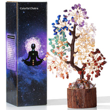 Load image into Gallery viewer, MAIBAOTA 7 Chakra Tree Crystal Tree for Positive Energy Crystal Gifts for Women Spiritual Crystal Decor Home Office Desk Decor for Women Crystal Tree of Life for Meditation
