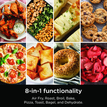 Load image into Gallery viewer, Ninja Flip Toaster Oven&amp;Air Fryer, 8-in-1 Functionality, Flip Up&amp;Away Capability for Storage Space, LargeCapacity, Air Fry Basket, SheetPan, Wire Rack&amp;Removable Crumb Tray, Stainless,1800 watts, SP151
