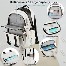 Load image into Gallery viewer, College Backpack Laptop Backpacks 15.6 Inch for Men Women Elementary Middle High School Book Bag For Teens Girls Boys Student Anti Theft Travel Daypack Large Bookbags-Beige
