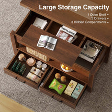 Load image into Gallery viewer, Rolanstar Coffee Table Lift Top, Multi-Function Convertible Coffee Table with Drawers and Hidden Compartment, Coffee Table Converts to Dining Table for Living Room, Home Office,Espresso
