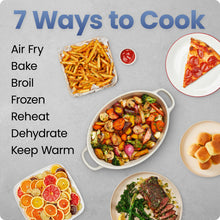 Load image into Gallery viewer, Chefman Air Fryer 9 Qt | TurboFry 7-in-1 High-Powered 450°F Cooking for Crispier and Even Results | XL Basket with Viewing Window | Air Fry, Bake, Broil, Reheat, Dehydrate, Defrost, Keep Warm
