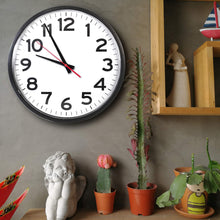 Load image into Gallery viewer, The Ultimate Wall Clock, 14&quot; Atomic Wall Clock, Black, Easy to Read, Perfect for Home, Office, School, Indoor/Outdoor…
