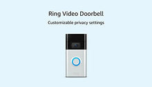 Load image into Gallery viewer, Ring Video Doorbell – 2020 release – 1080p HD video, improved motion detection, easy installation – Satin Nickel
