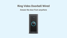Load image into Gallery viewer, Ring Video Doorbell Wired – Convenient, essential features in a compact design, pair with Ring Chime to hear audio alerts in your home (existing doorbell wiring required) - 2021 release
