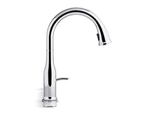 Load image into Gallery viewer, KOHLER REC23863-SD-CP Motif Kitchen Faucet with Pull Down Sprayer and Soap Dispenser, Kitchen Sink Faucet in Polished Chrome
