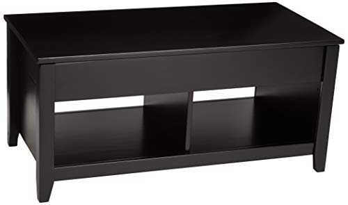 Amazon Basics Lift-Top Storage Coffee Table, Black