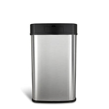 Load image into Gallery viewer, NINESTARS DZT-50-28 Automatic Touchless Motion Sensor Rectangular Trash Can, 13 Gal, Black Trim
