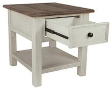 Load image into Gallery viewer, Signature Design by Ashley Bolanburg Farmhouse Square Two Tone End Table, Antique White
