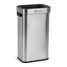 Load image into Gallery viewer, SIMPLI-MAGIC 70 Liter / 18.5 Gallon Soft-Close, Smudge Resistant Open Top Trash Can with Stainless Steel, Sleek Finish
