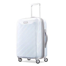 Load image into Gallery viewer, American Tourister Moonlight Hardside Expandable Luggage with Spinner Wheels, Iridescent White, Carry-On 21-Inch
