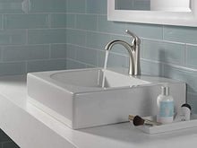 Load image into Gallery viewer, Delta Faucet Arvo Single Hole Bathroom Faucet Brushed Nickel, Single Handle Bathroom Faucet, Bathroom Sink Faucet, Drain Assembly Included, SpotShield Stainless 15840LF-SP
