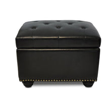 Load image into Gallery viewer, Convenience Concepts Designs4Comfort Storage Ottoman, Black
