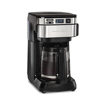 Load image into Gallery viewer, Hamilton Beach Programmable Coffee Maker, 12 Cups, Front Access Easy Fill, Pause &amp; Serve, 3 Brewing Options, Black (46310)
