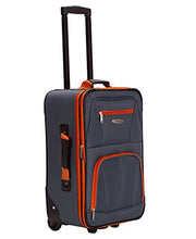Load image into Gallery viewer, Rockland Journey Softside Upright Luggage Set, Charcoal, 4-Piece (14/19/24/28)

