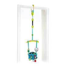 Load image into Gallery viewer, Bright Starts Bounce &#39;N Spring Deluxe Door Jumper with Take-Along Toys, Ages 6 months +, Blue
