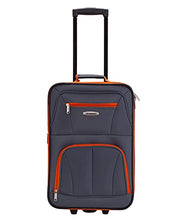 Load image into Gallery viewer, Rockland Journey Softside Upright Luggage Set, Charcoal, 4-Piece (14/19/24/28)
