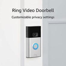 Load image into Gallery viewer, Ring Video Doorbell – 2020 release – 1080p HD video, improved motion detection, easy installation – Satin Nickel
