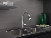 Load image into Gallery viewer, Delta Faucet Essa Brushed Nickel Kitchen Faucet, Kitchen Faucets with Pull Down Sprayer, Kitchen Sink Faucet, Faucet for Kitchen Sink with Magnetic Docking Spray Head, Arctic Stainless 9113-AR-DST
